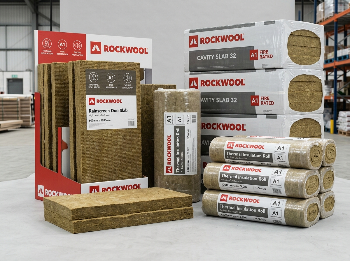 High-Density Rockwool Thermal & Acoustic Slabs
